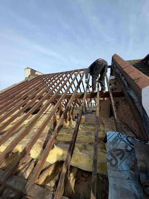 Roof restoration work