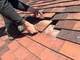 Tile repair work