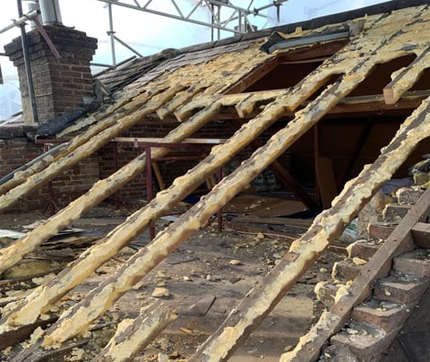 Spray foam removal